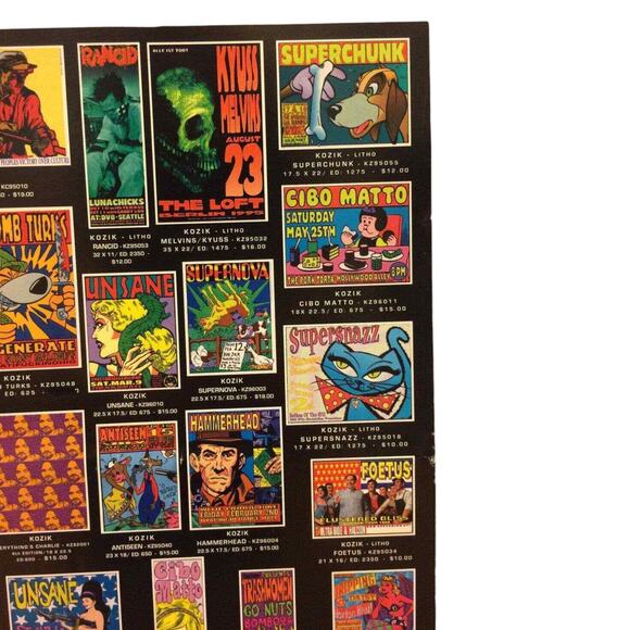 TILT WORKS Poster Kozik Uncle Charlie Psychic Sparkplug Derek Hess Coop RARE! - Picture 7 of 10